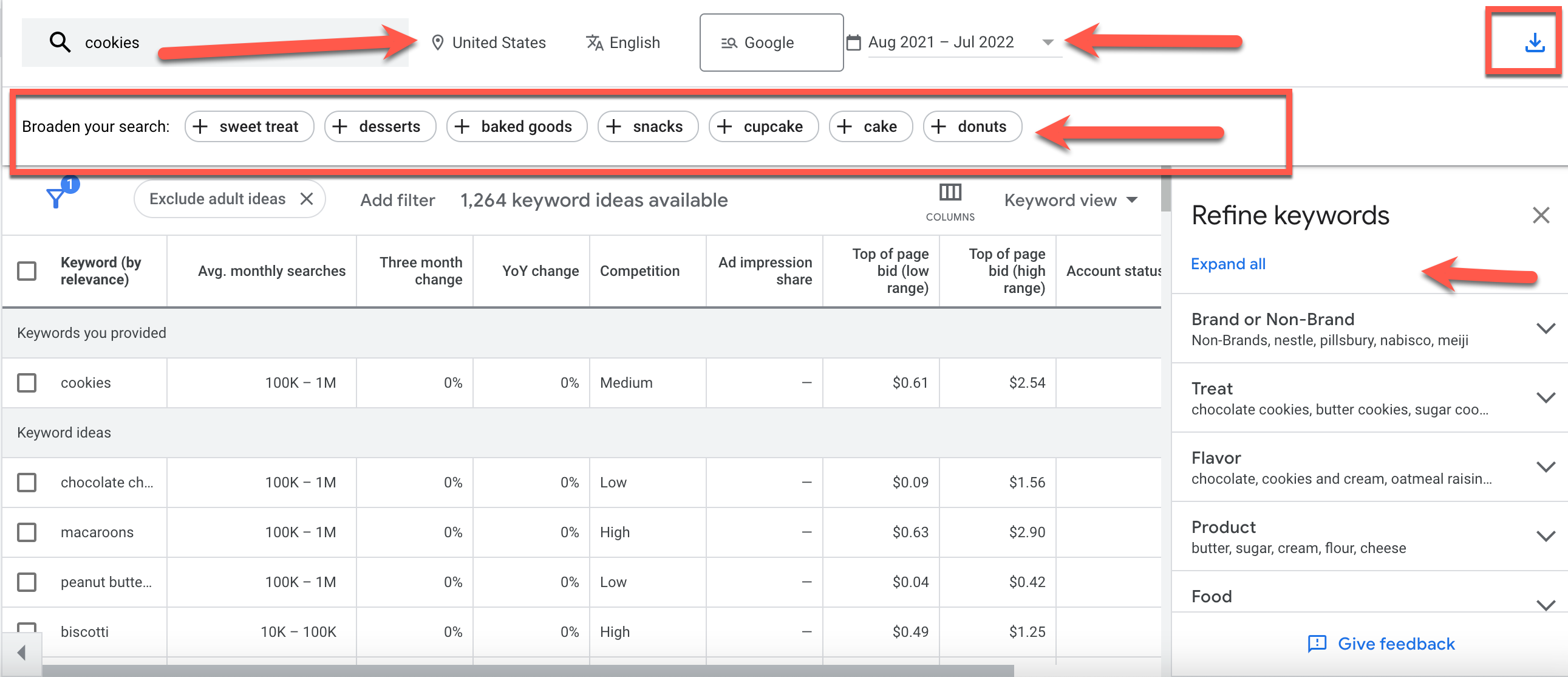 Keyword Planner Get Your Data