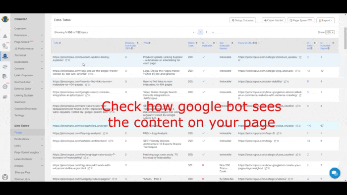 How google bot sees content on your page