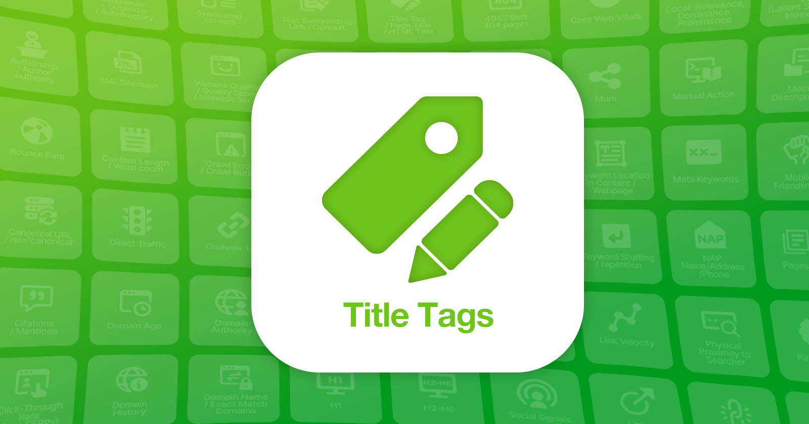 Are Title Tags A Google Ranking Factor?