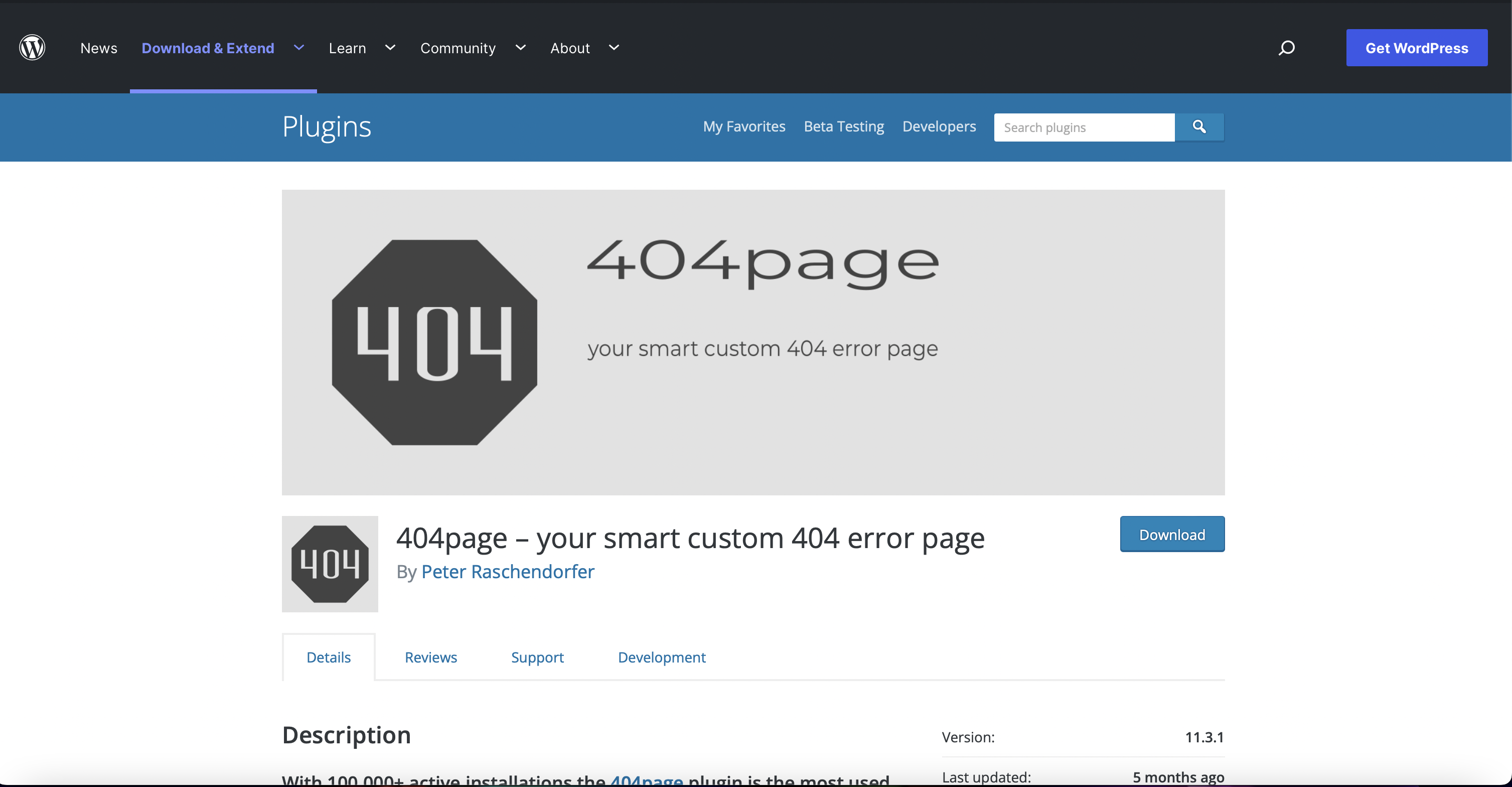 404page plugin