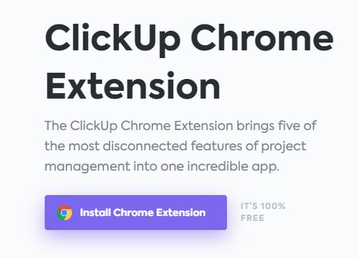 clickup chrome extension