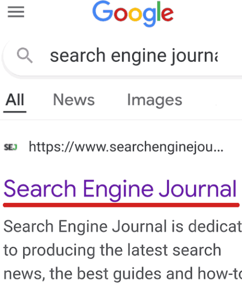 Search result for keywords Search Engine Journal.