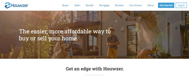 Houwzer landing page