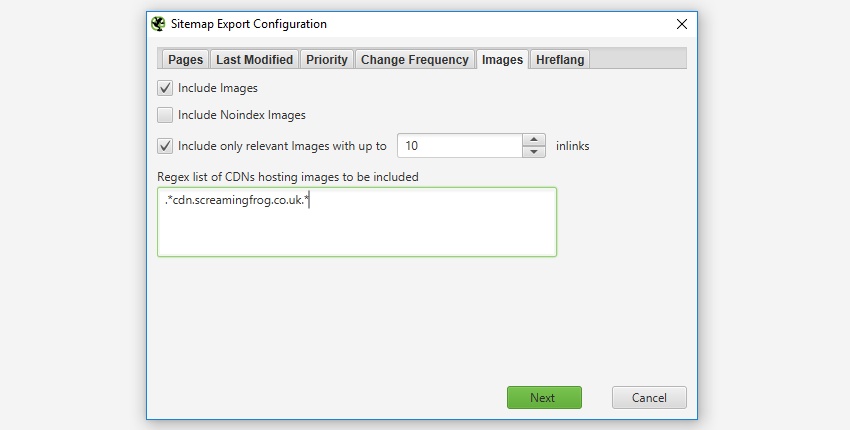 Screenshot from ScreamingFrog.co.uk, November 2022