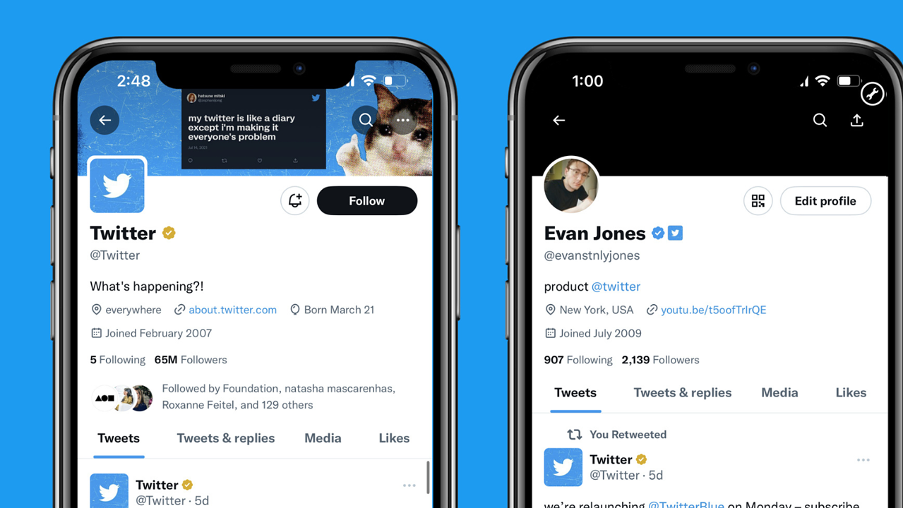 Twitter Launches Blue For Business With Square Profile Photos