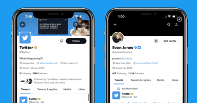 Twitter Launches Blue For Business With Square Profile Photos