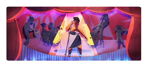 Ella Fitzgerald Google doodle