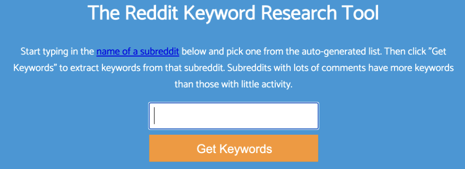 Best free keyword research tools: Keyworddit.