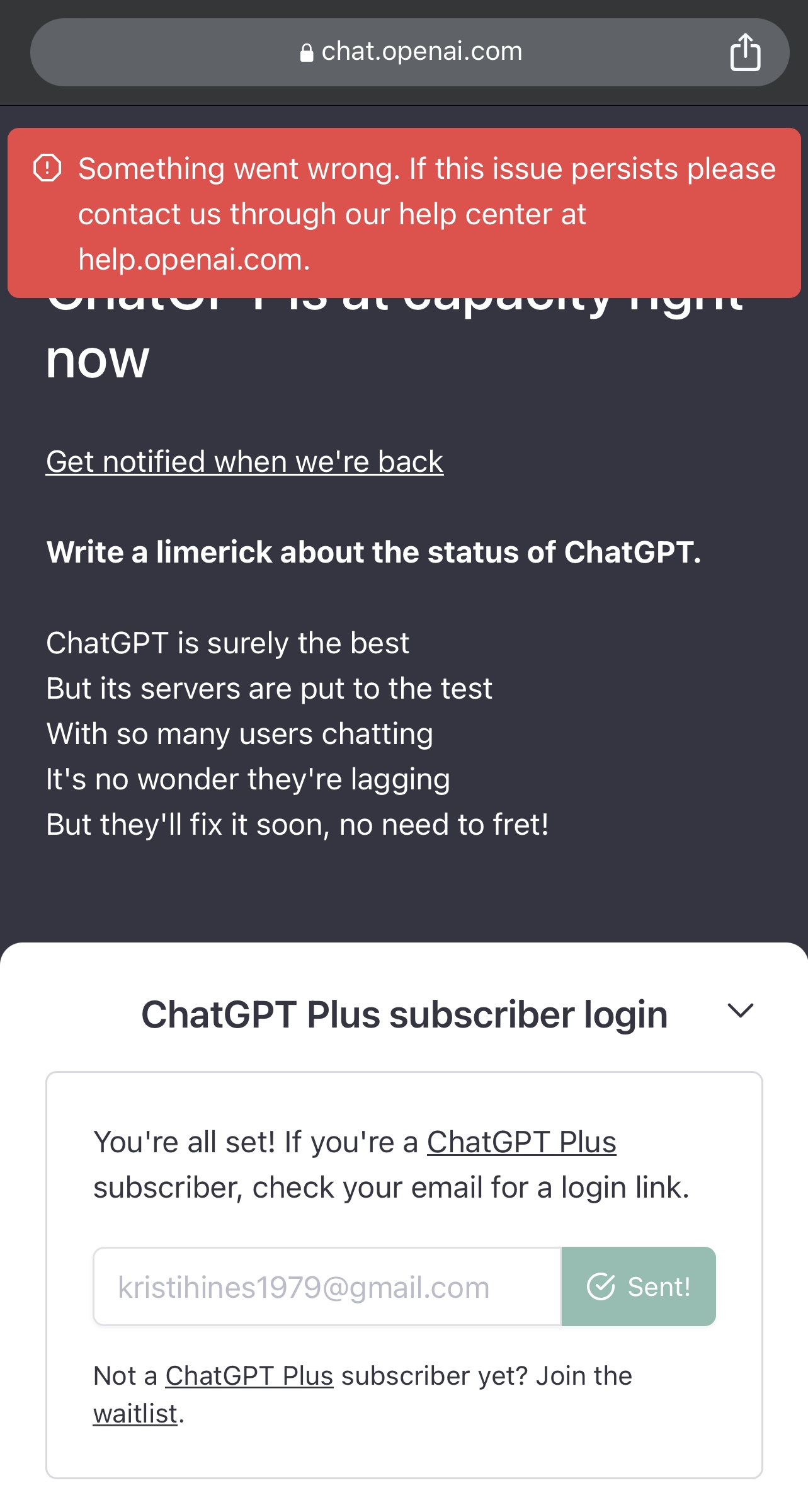 ChatGPT не работает: OpenAI сообщает о серьезных сбоях для пользователей ChatGPT и Labs