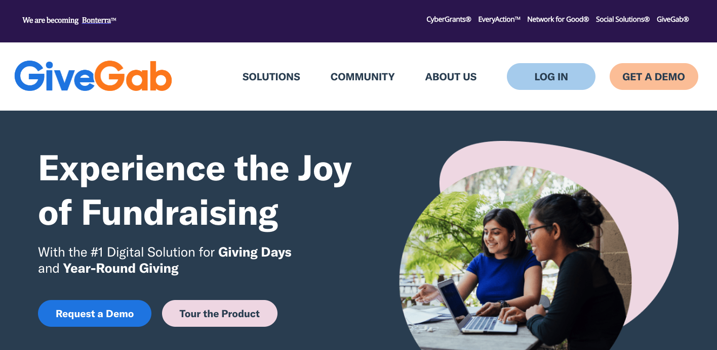 Página web de GiveGab
