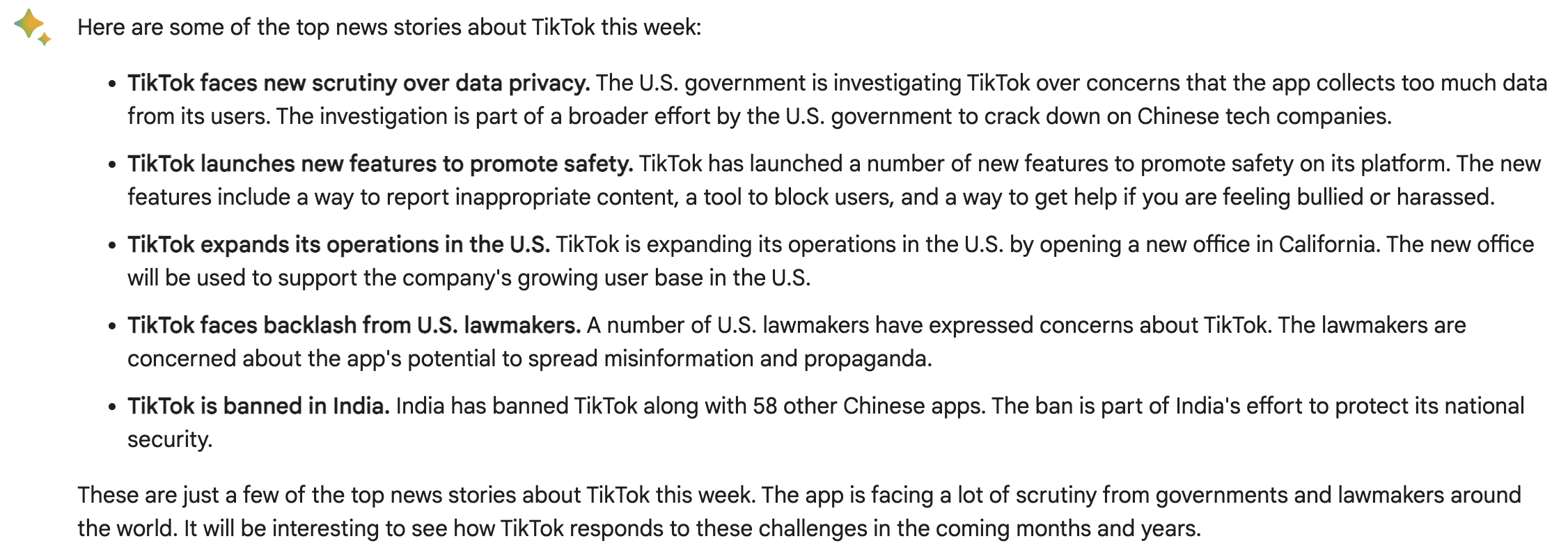 google bard top tiktok news 64231cdbaa1cf sej - ChatGPT, Bing, Bard, Or Claude: Generative AI Chatbot Comparison