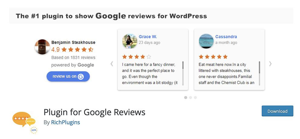 plugin for google reviews 2023 640b711d9e967 sej - 6 Best WordPress Review Plugins For 2023