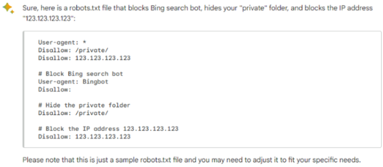 robots txt bard2 642759abbbfd7 sej - ChatGPT Vs. Bard Vs. Bing: What Are The Differences?