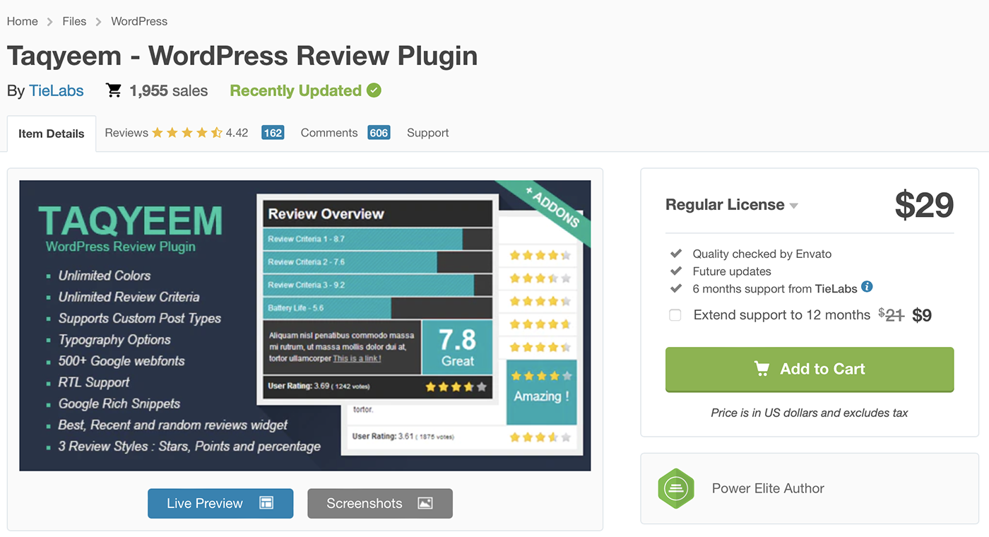 taqyeem review 2023 640b73dd9a968 sej - 6 Best WordPress Review Plugins For 2023