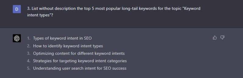 keyword research prompt types of keywords 642b76a13cd0d sej - How To Use ChatGPT For Keyword Research