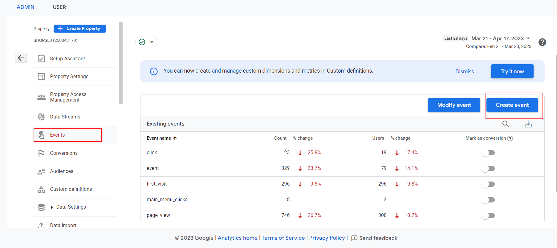 Google Analytics Event Tracking