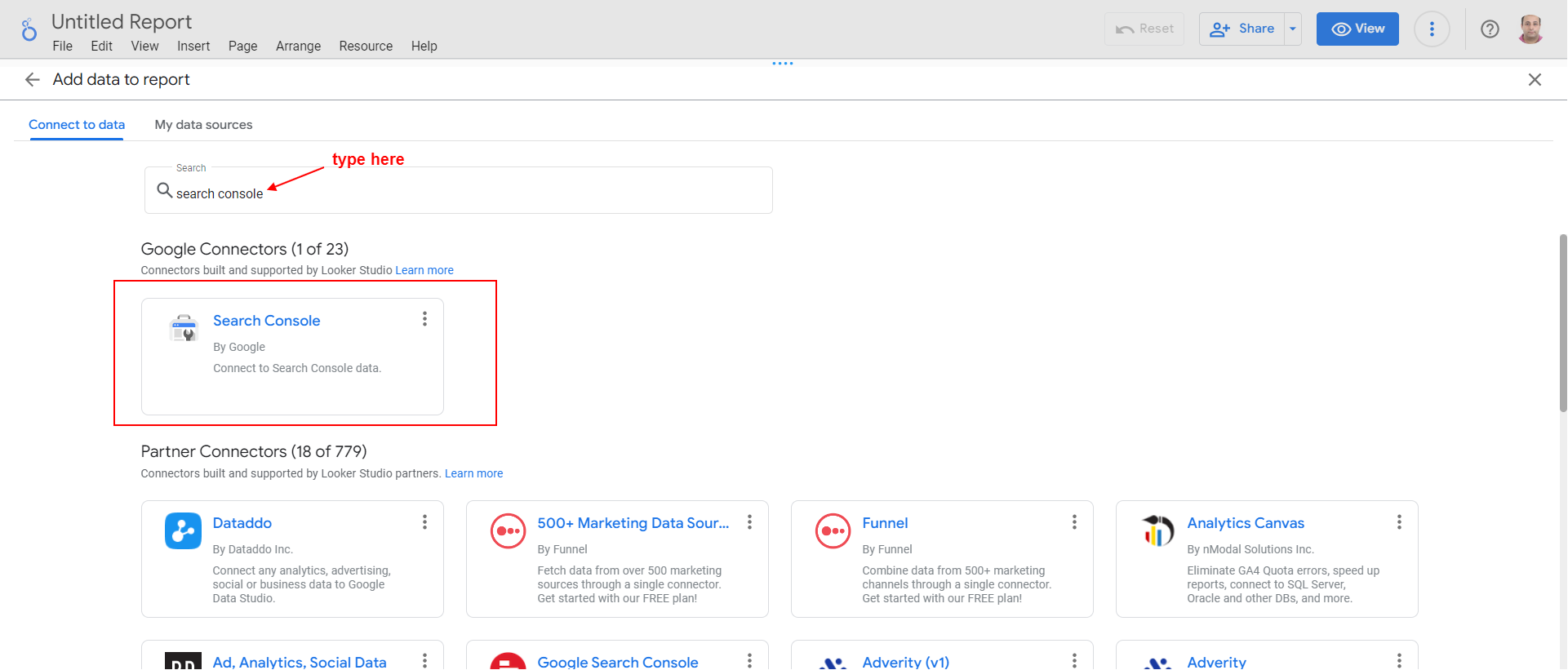 add gsc in looker studio 645a3c45bfe41 sej - How To Blend Data In Looker Studio With Practical Examples