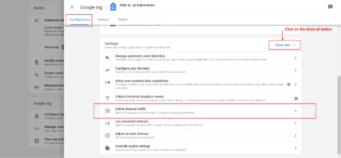 Configure tag settings GA4