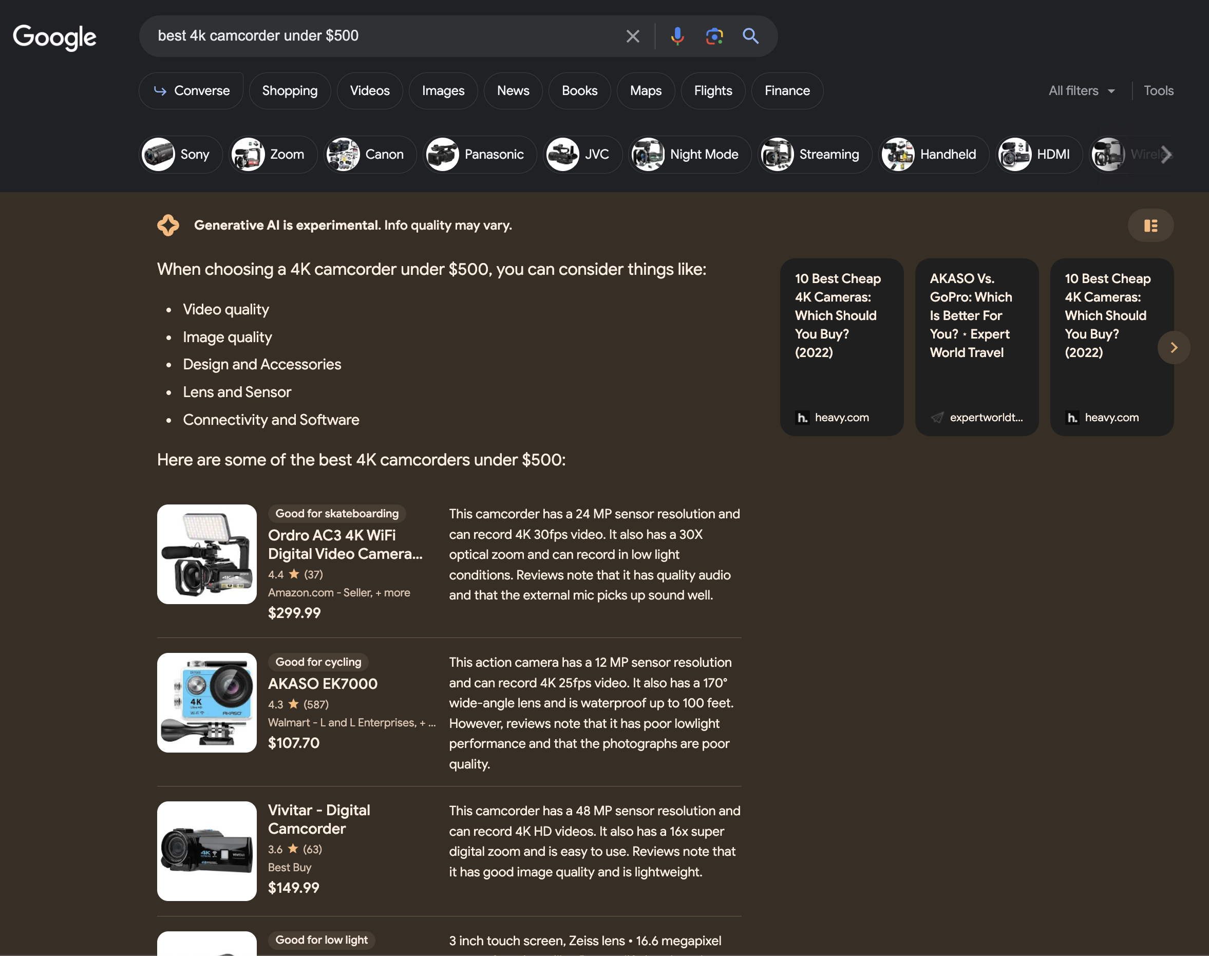 google search generative experience sge shopping reviews 64714ba139bb8 sej - Google Search Generative Experience: A Look At SGE With 12 AI Overviews