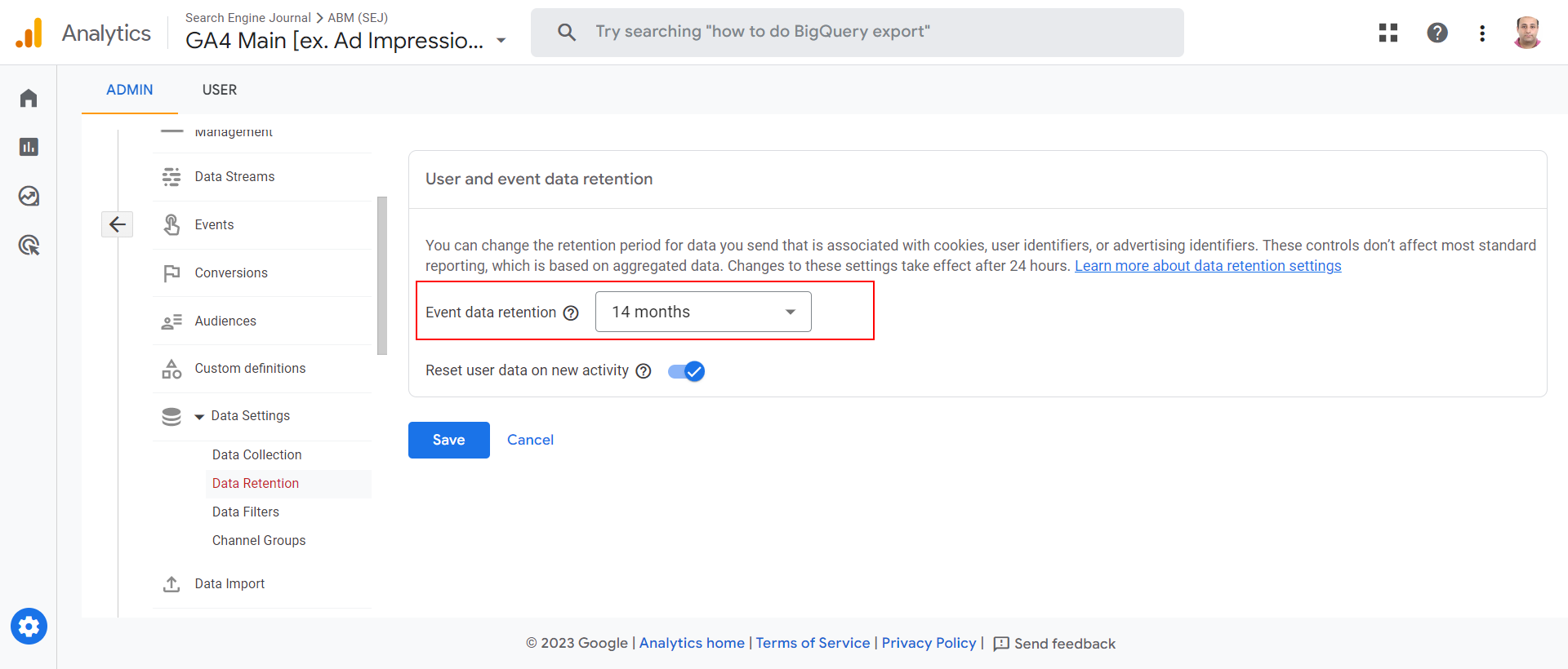 how to set 14 months retention in ga4 6464d29c70580 sej - 7 Common Google Analytics 4 Configuration Mistakes To Avoid