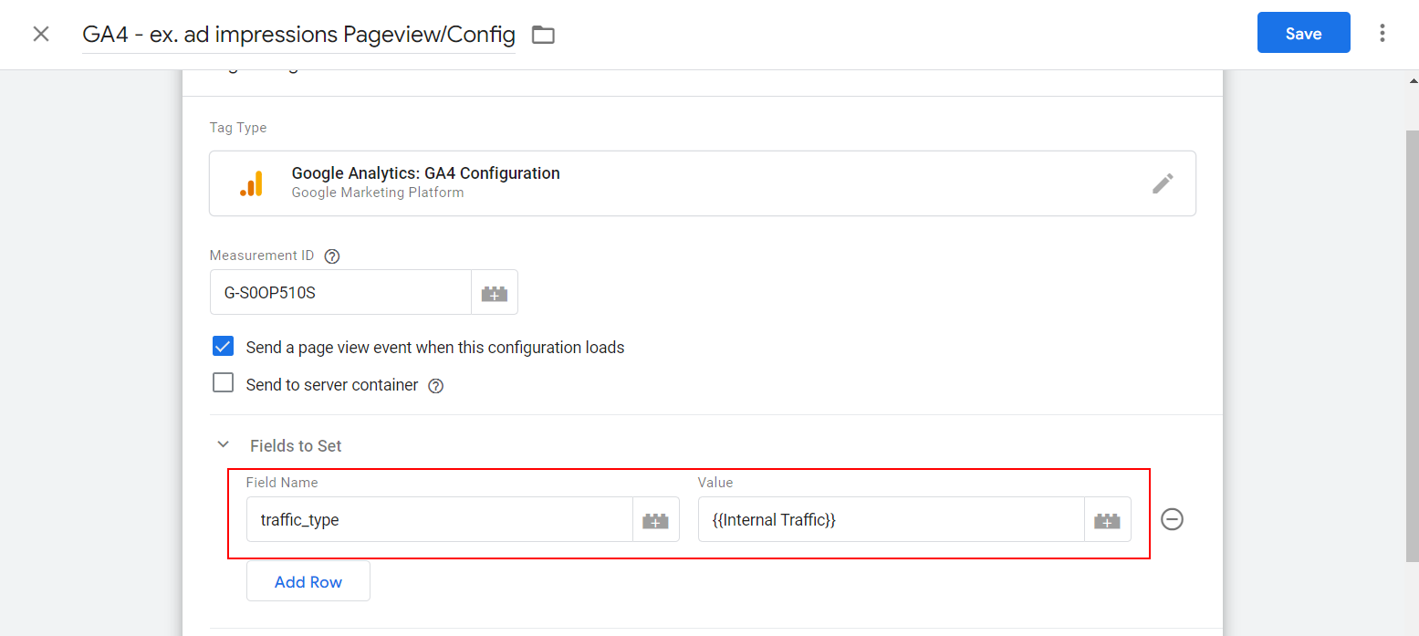 How to setup traffic_type parameter