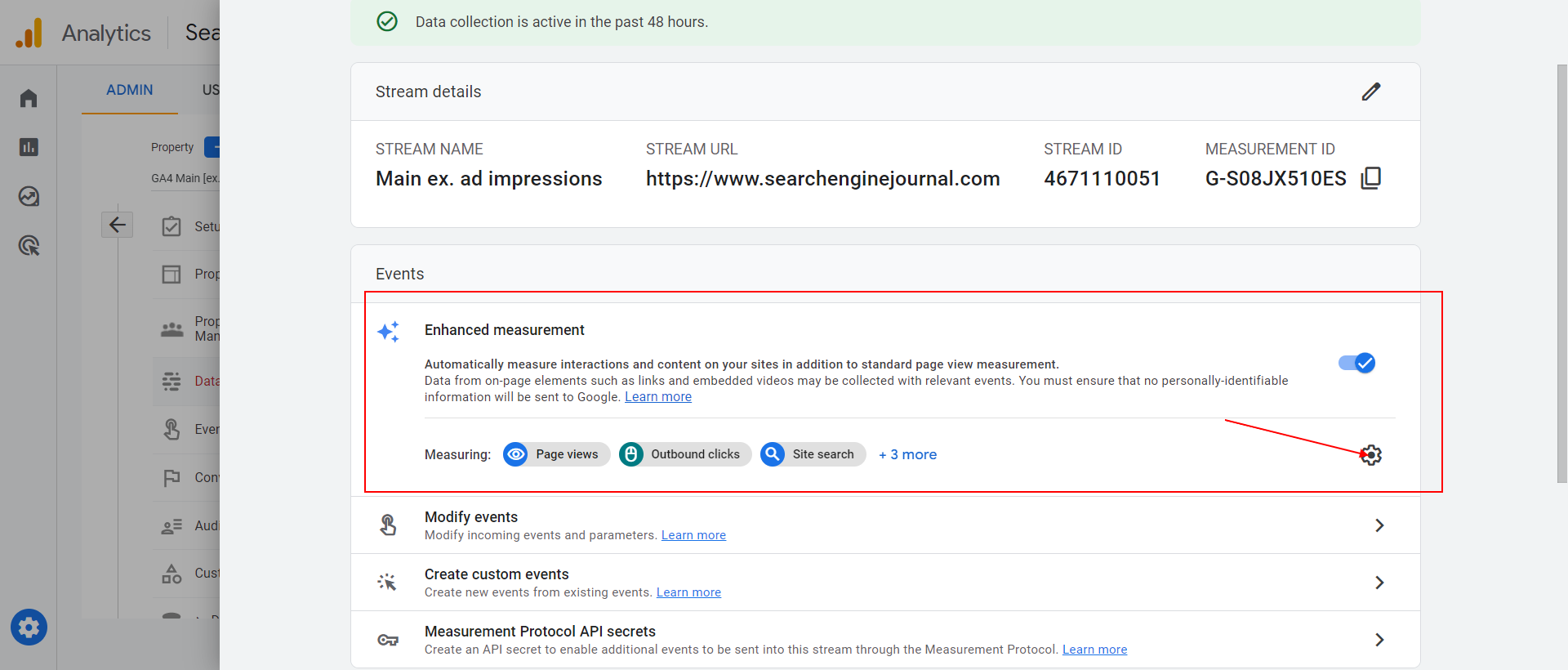 stream details 64622d4fcdd4f sej - How To Set Up Scroll Depth Tracking In GA4