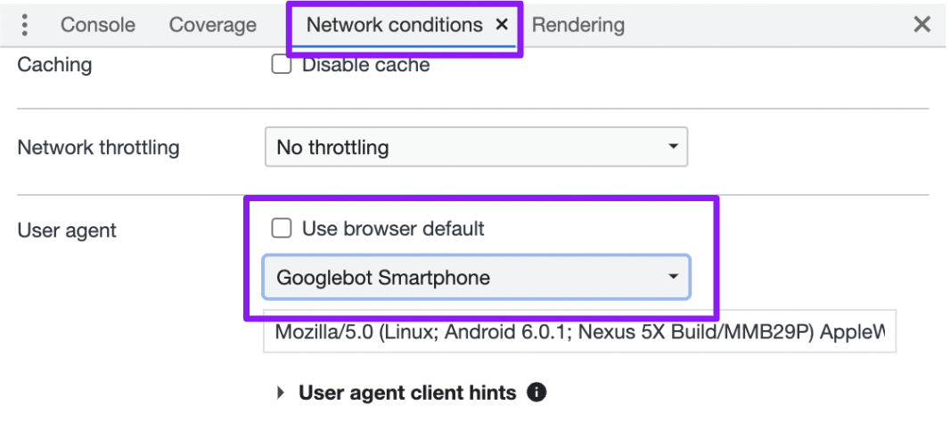 26 switch user agent 64a2975fe4ea0 sej e1688380470385 - Using Chrome DevTools To Diagnose Site Issues In An Audit