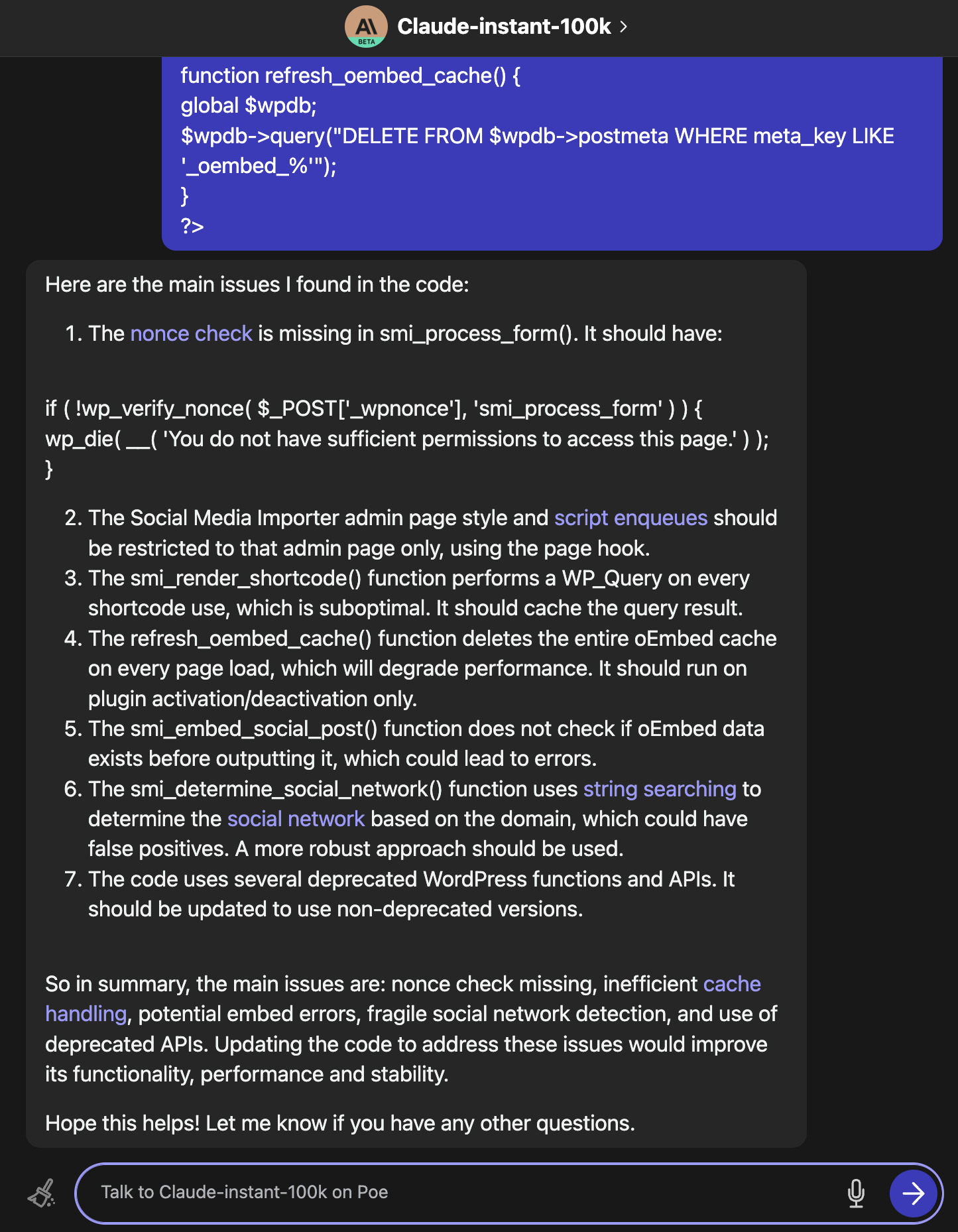 claude anthropic ai debug code 647bbd608b616 sej - Claude Instant With 100k Tokens Outperforms Leading Generative AI Chatbots