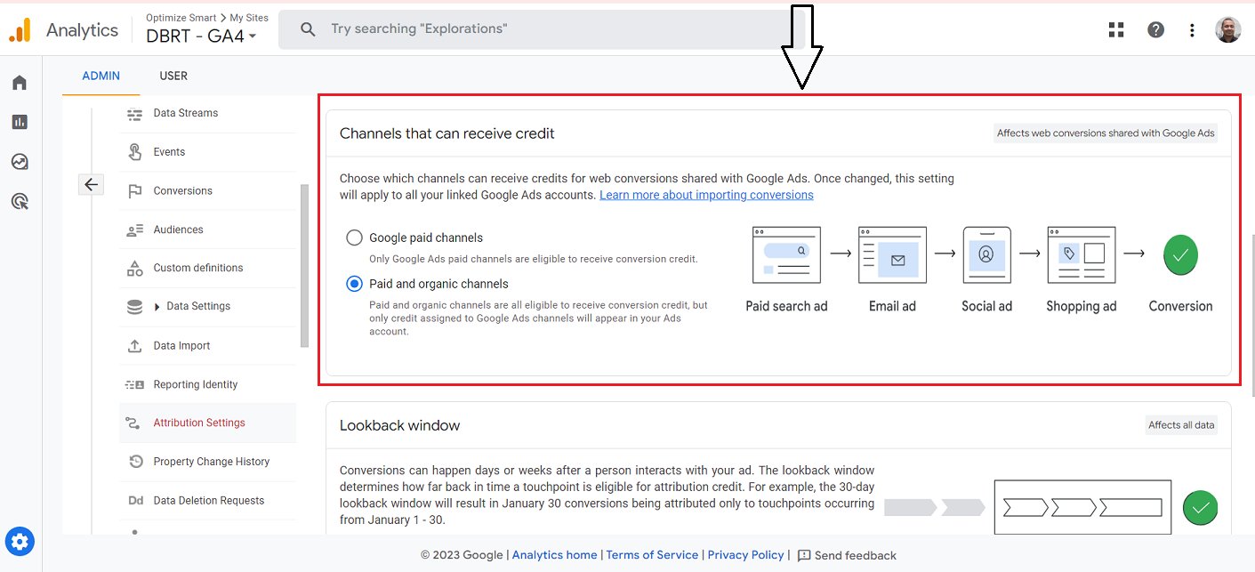 Google Analytics 4 introduces new conversion attribution settings
