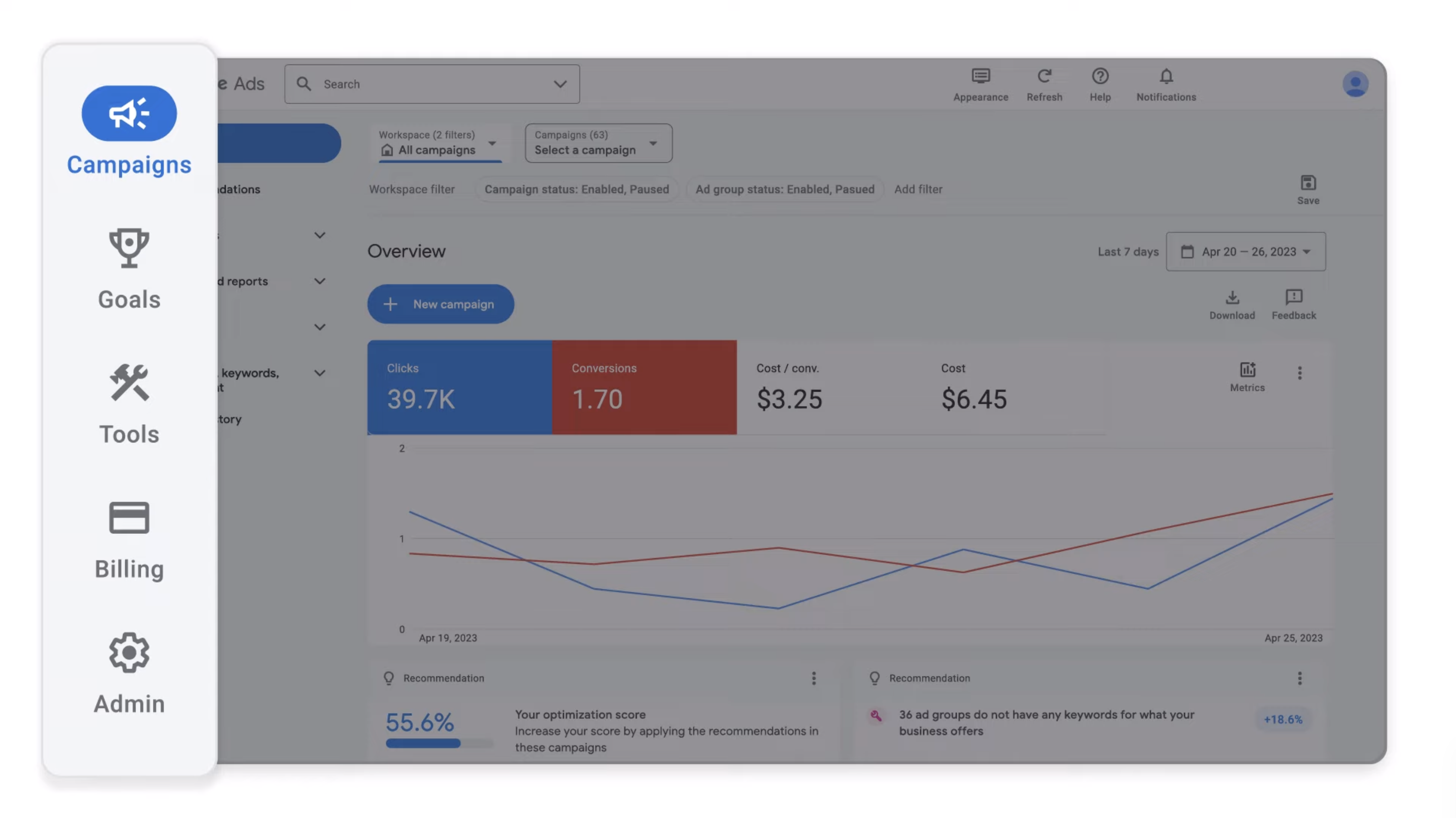 O Google Ads apresenta um novo design simplificado