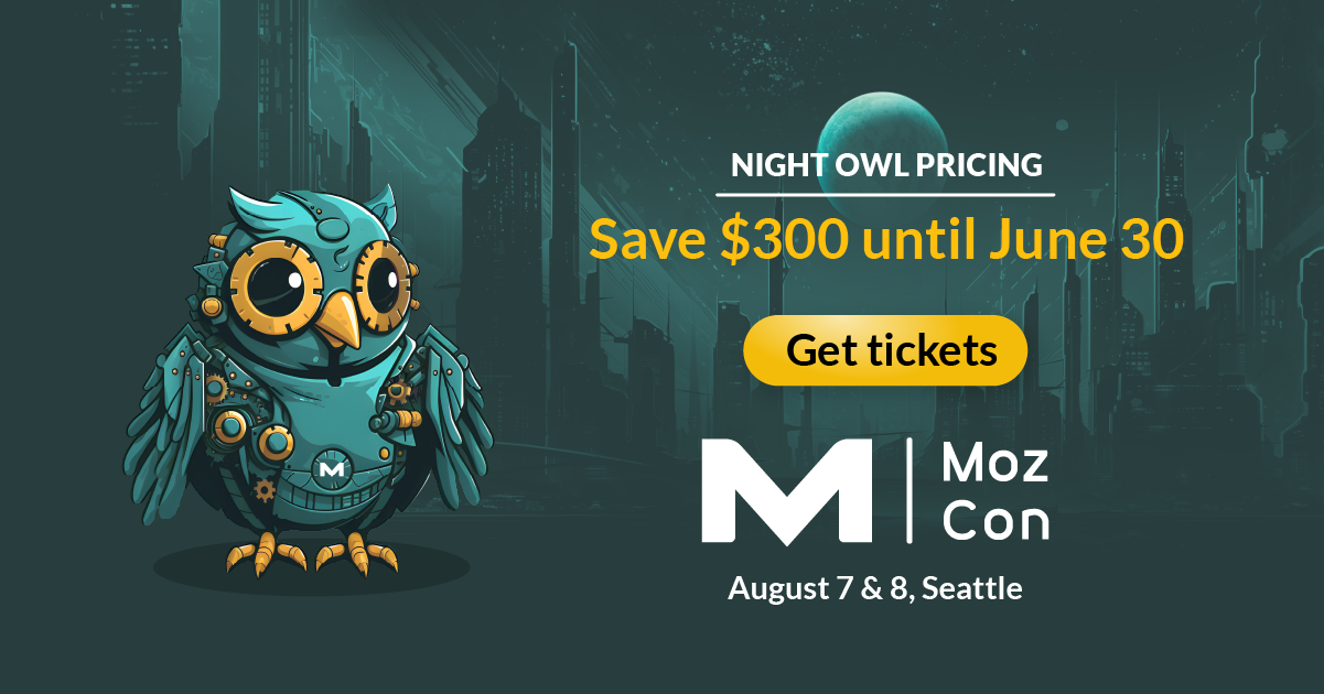 Informations gratuites sur les billets MozCon à l