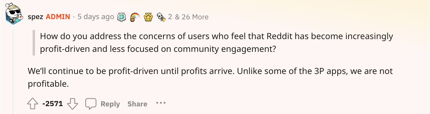 reddit ceo steve huffman profit driven 6489e2e788690 sej - Popular Reddit Communities Support These App Developers In Prolonged Protest