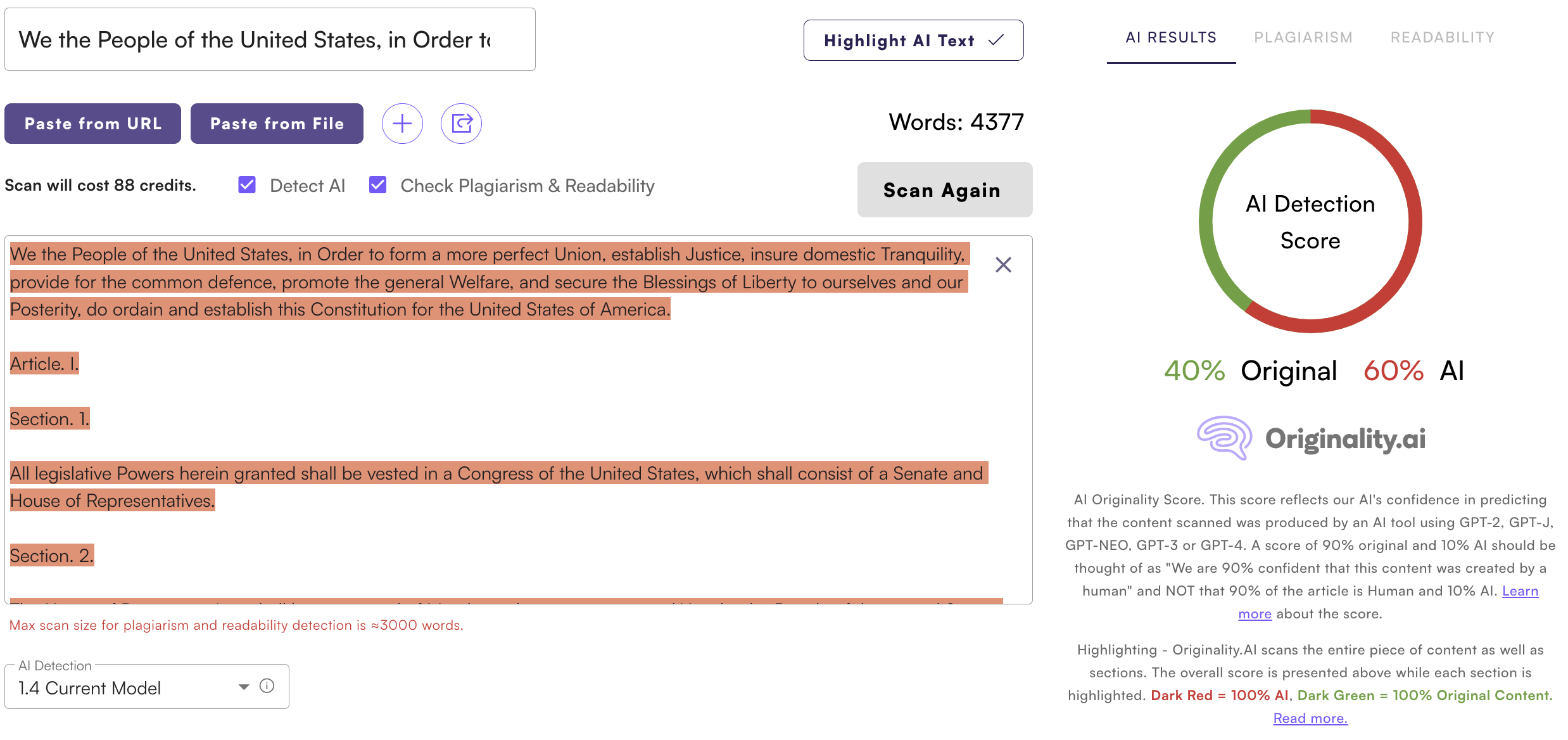 constitution originality ai 64b6c5c69f1c7 sej - Should You Trust An AI Detector?