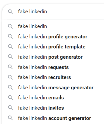 Fake LinkedIn Profile Generators