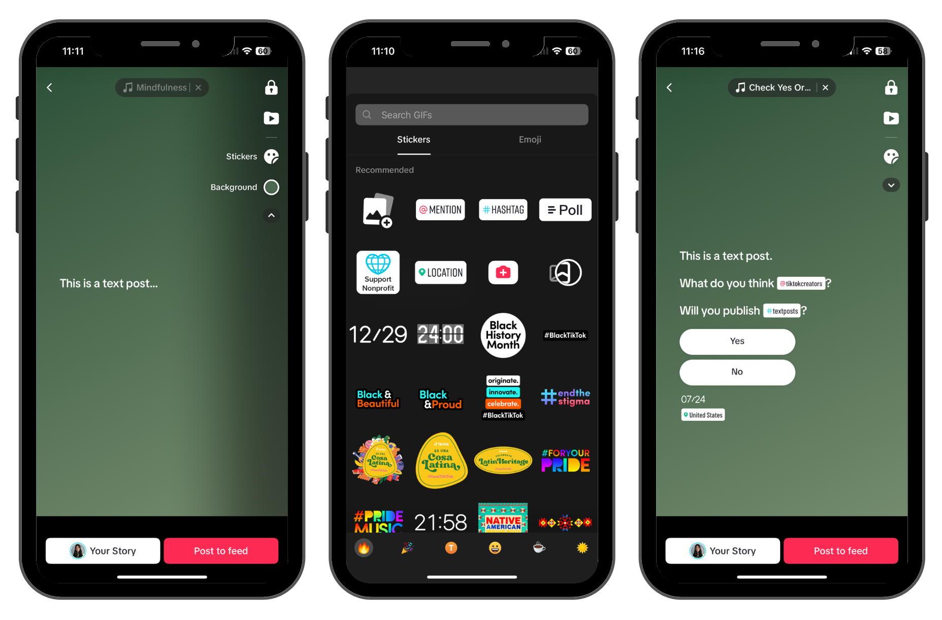 Express your creativity with text posts on TikTok