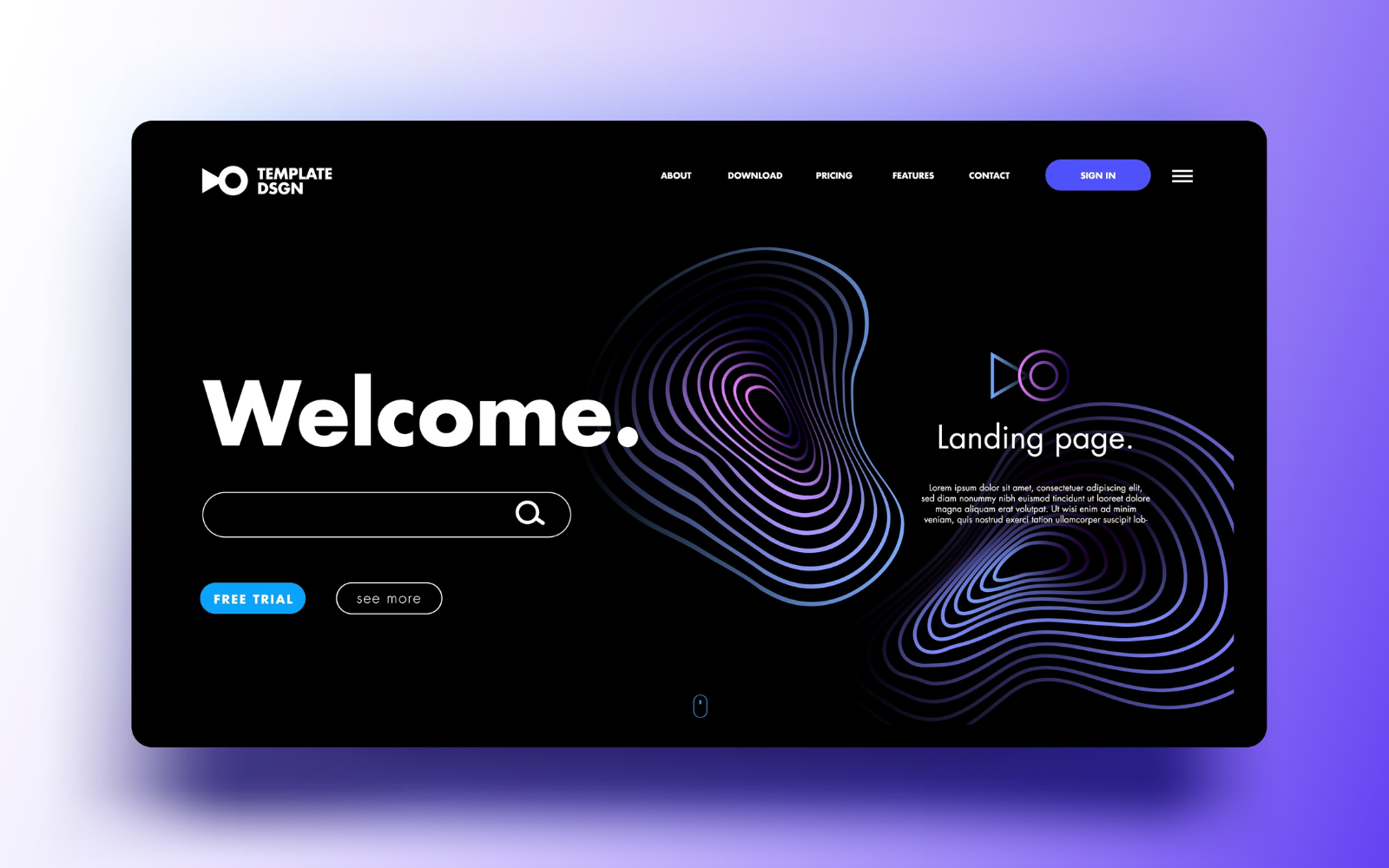 Landing page for online card game site, Landing page design contest