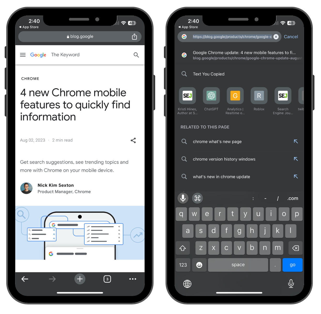 Google Chrome update: 4 new mobile features to find what you need