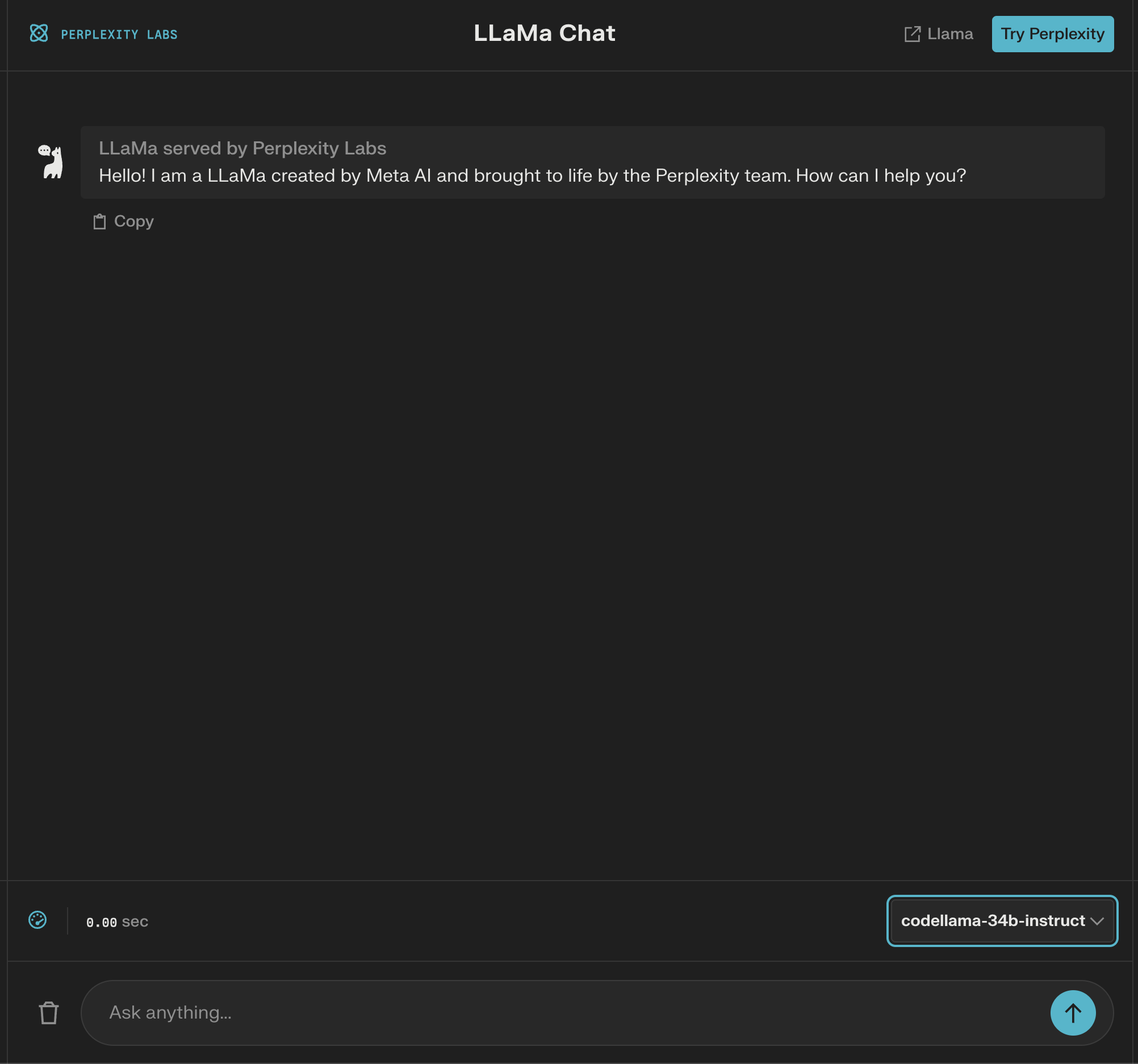 perplexity labs llama chat codellama 34b instruct 64e8f124998ae sej - Perplexity Announces AI Search Updates And Code Llama Chat
