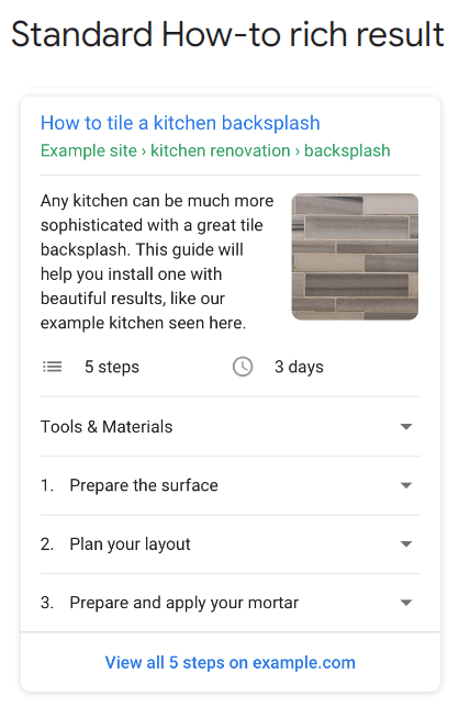 Google Completely Removes How-To Rich Results