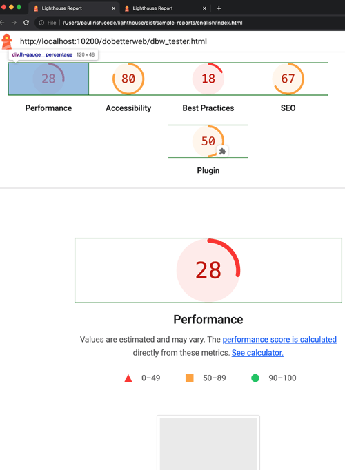 gauges after 6530f1ae15444 sej - Google Lighthouse 11.2.0 Updates Coming To PageSpeed Insights