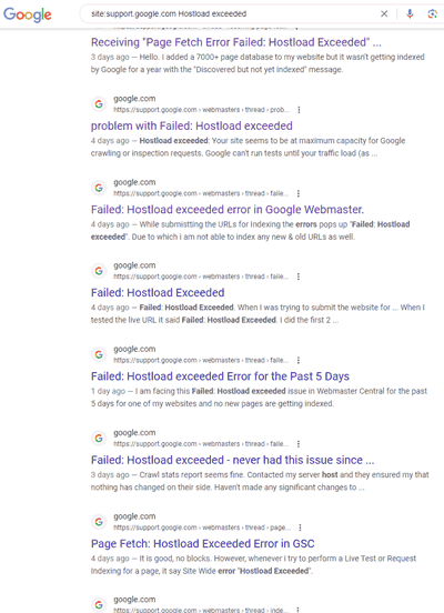 Google Explains The Hostload Exceeded Indexing Issue