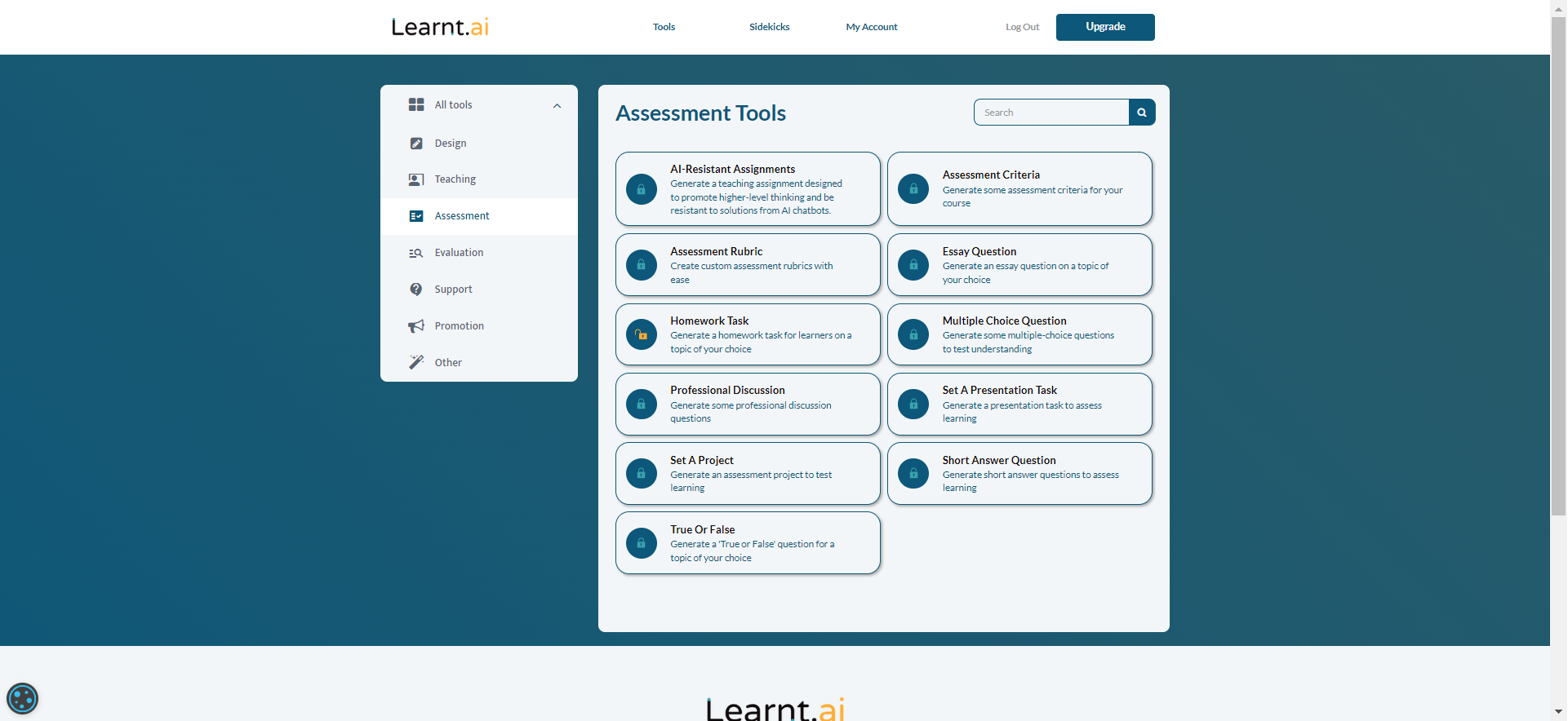 Assessment tools