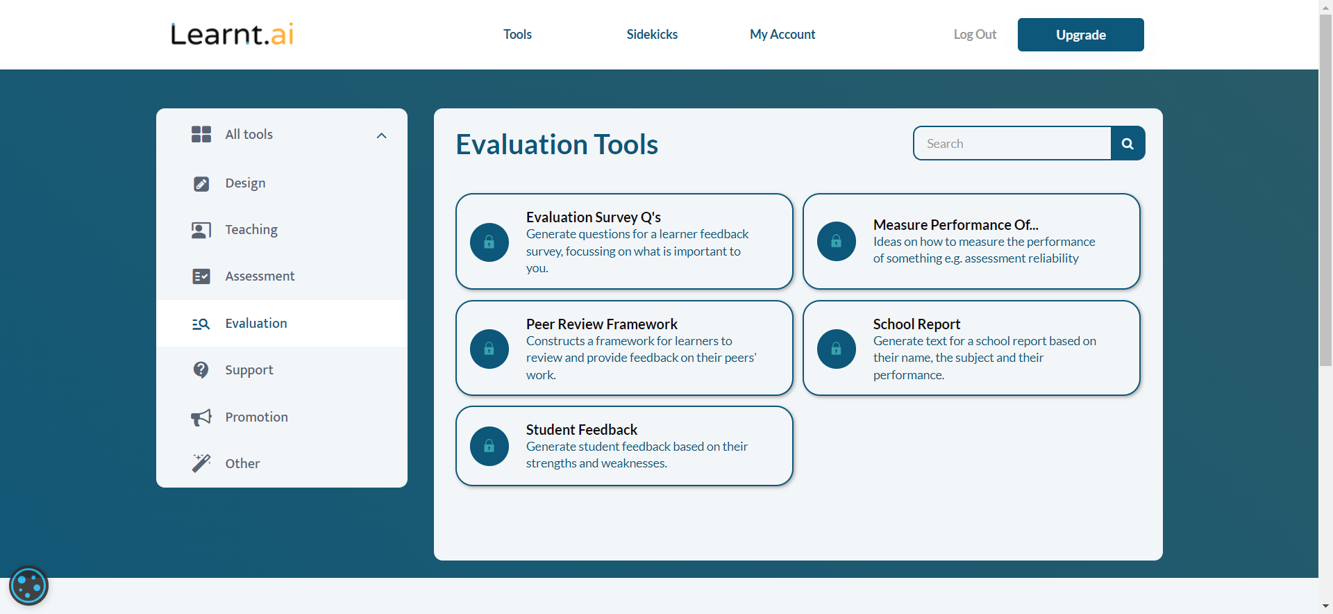 Evaluation tools
