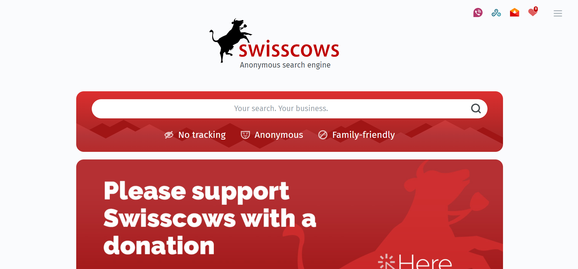 Screenshot from Swisscows.com