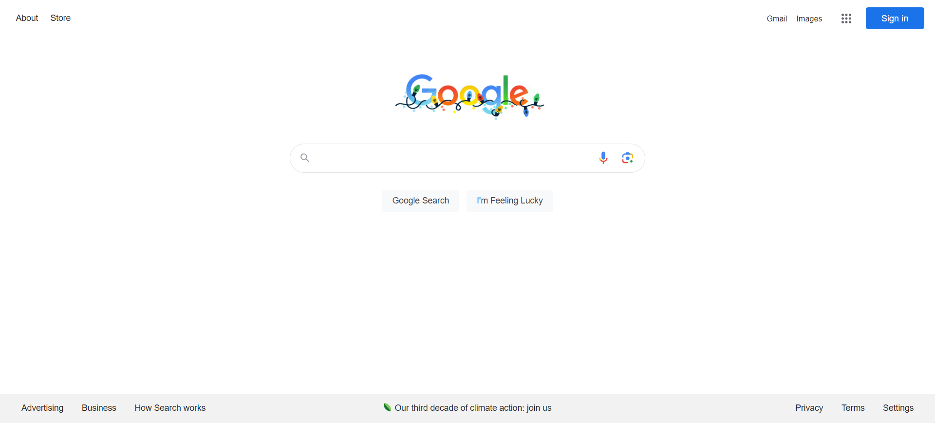 Screenshot from Google.com