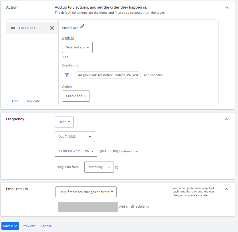 google ads automated rule creation 6570ac252183b sej - 7 Google Ads Shortcuts For Better Results With Less Effort