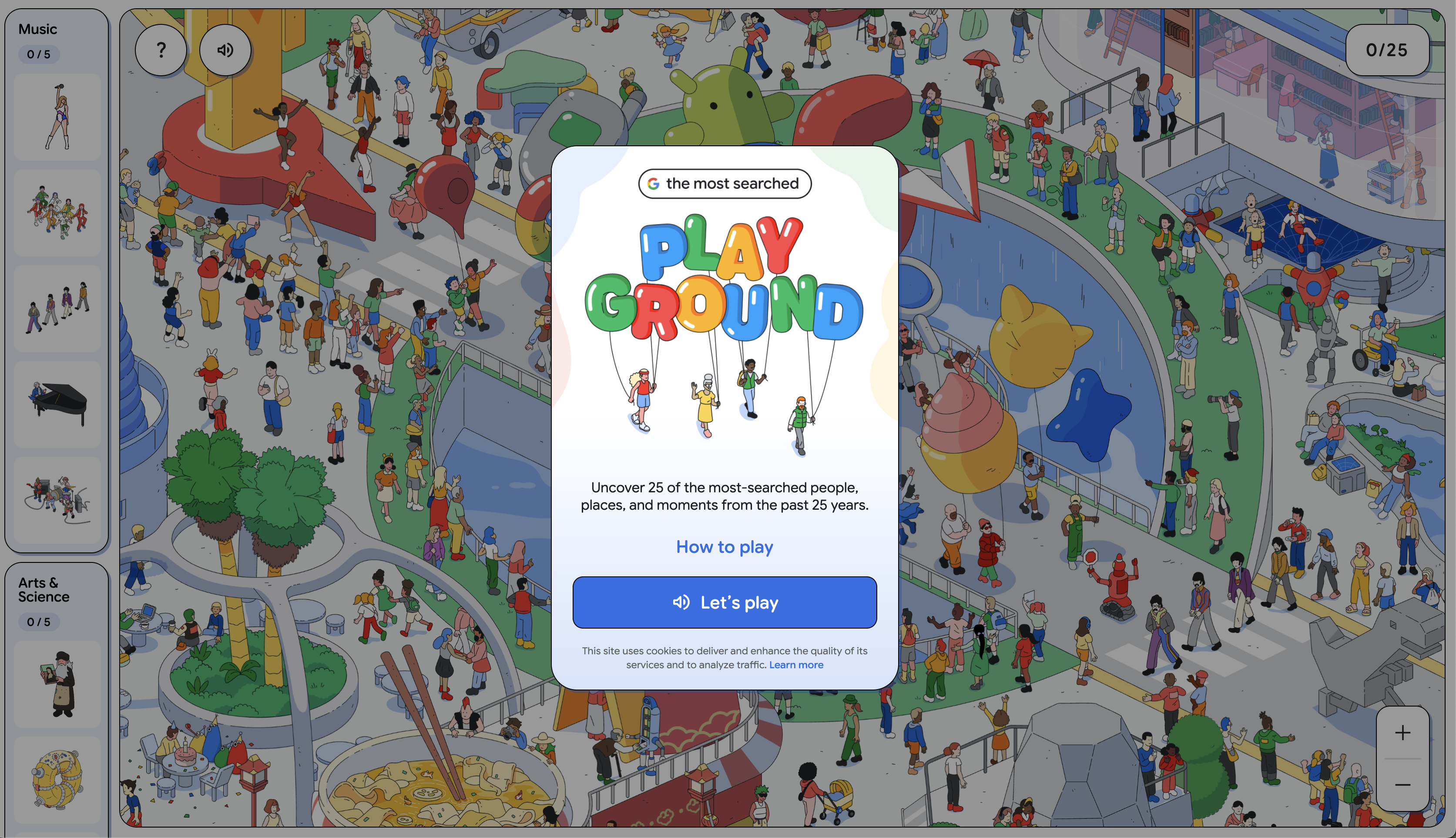 google most searched playground
