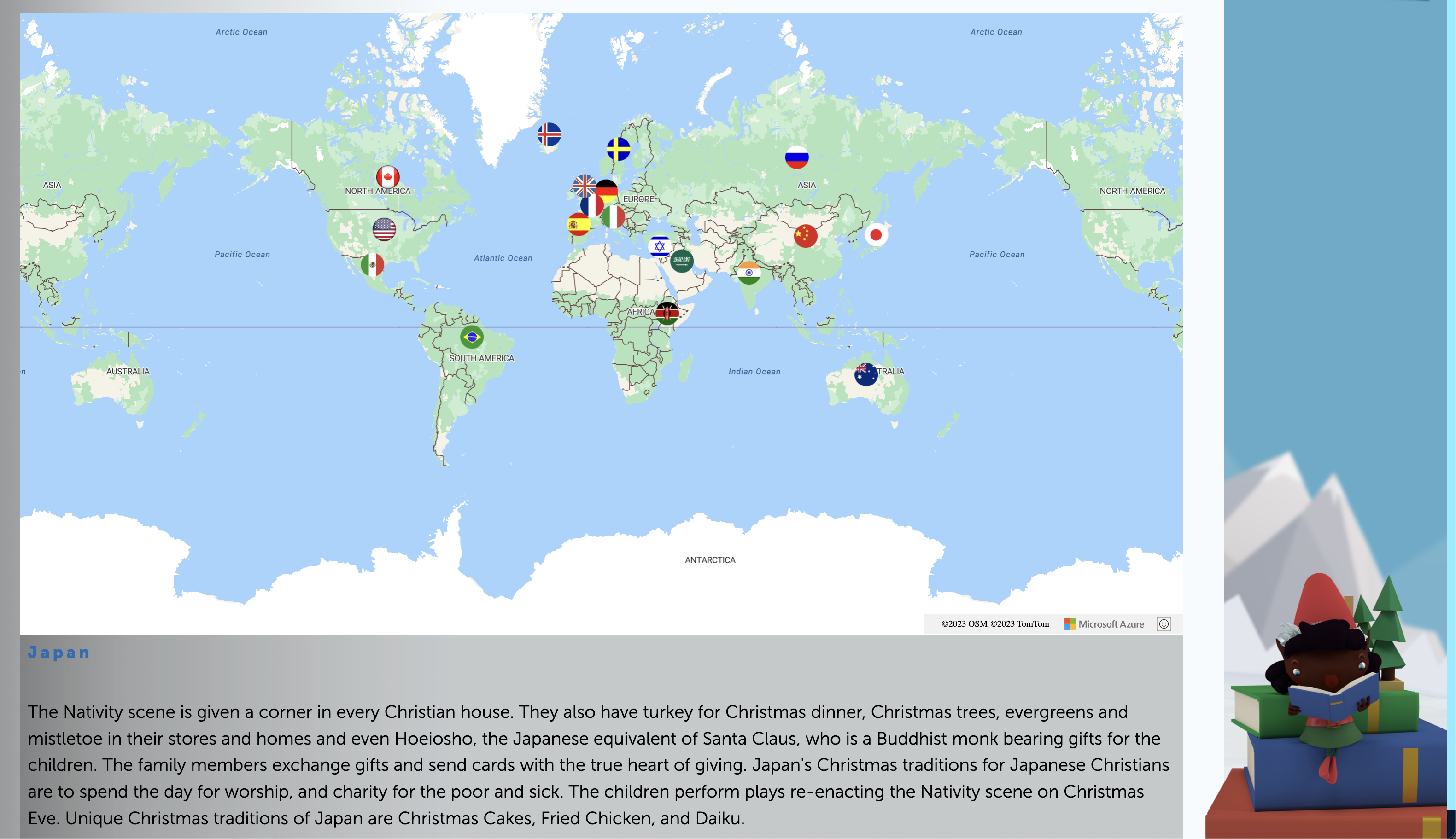 microsoft azure maps santa tracker holiday traditions 6584bfce2938a sej - Google Vs. Microsoft, Bing, AWS & NORAD