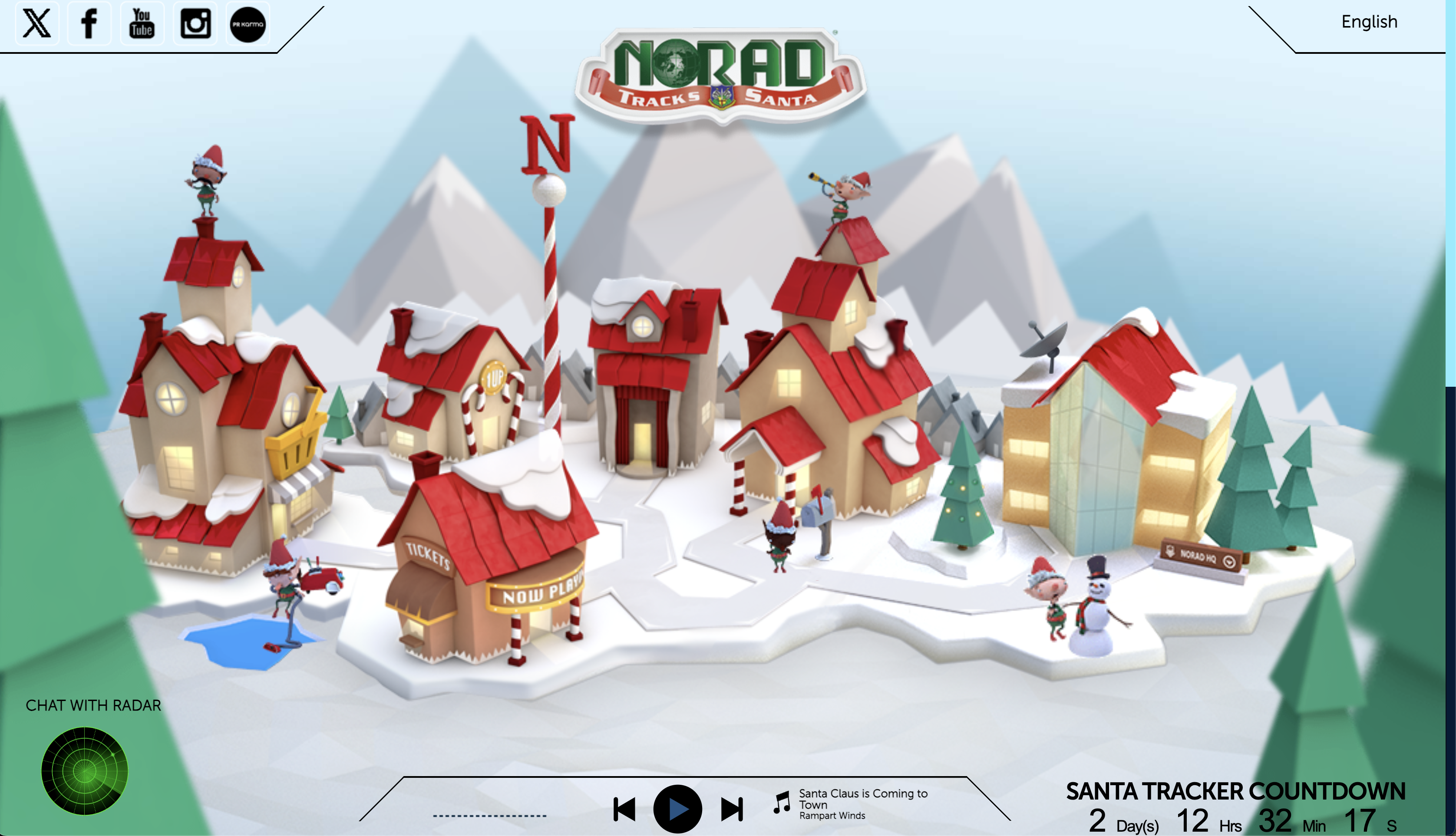 official norad santa tracker 2023 65849feb91cfc sej - Google Vs. Microsoft, Bing, AWS & NORAD