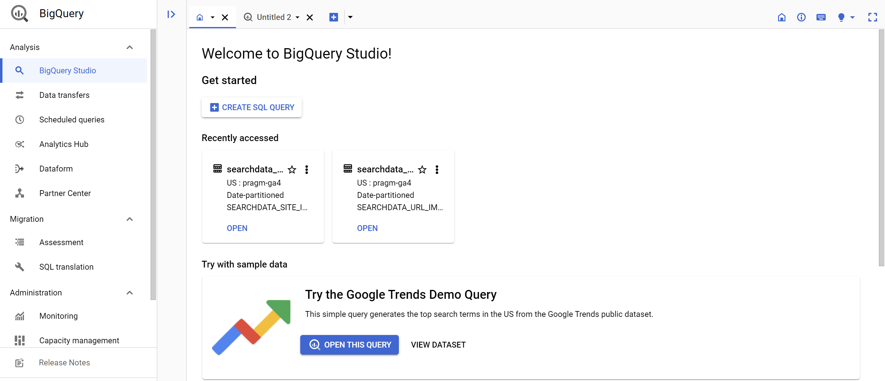 welcome to big query studio 659bd5d15efb5 sej - Get Started With GSC Queries In BigQuery